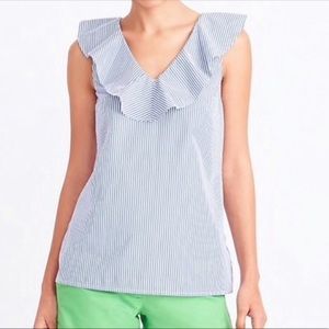 J Crew Ruffle Top